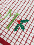 Holly Machine Embroidery Design, Mini Holly Embroidery Design, Christmas Designs for small embroidery, Bean Stitch Holly Design, Fill Stitch