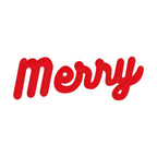 Merry Machine Embroidery Design, Merry Chain Stitch Fill Machine Embroidery Design, 4 sizes: 5", 6", 7", 8", Chain Stitch Design