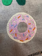 Whimsical Sprinkle Donut Mini Embroidery Design, 2 inch Donut Design, Donut Embroidery Design, Donut Mini Machine Embroidery Design