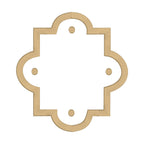 Quatrefoil Satin Stitch Monogram Frame, The Liza Monogram Frame, French Monogram Machine Embroidery, Satin Stitch Monogram Frame