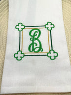 Shamrock Monogram Frame Machine Embroidery Design, St. Patrick's Day Frame, Irish Monogram Frame Design
