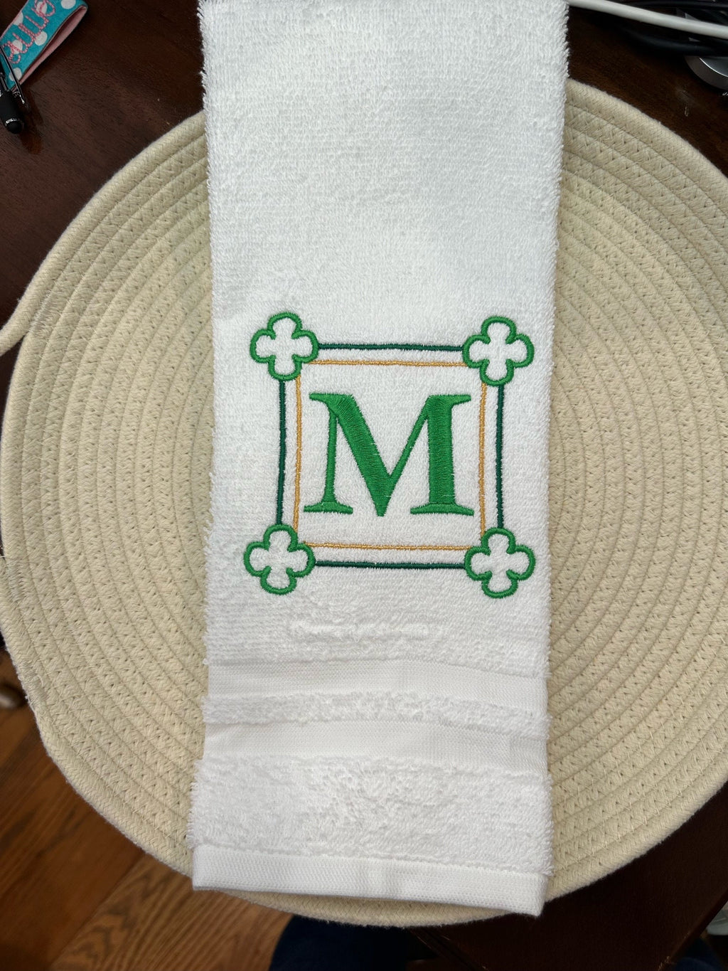 Shamrock Monogram Frame Machine Embroidery Design, St. Patrick's Day Frame, Irish Monogram Frame Design