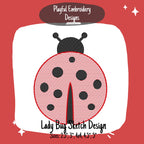 Ladybug Sketch Machine Embroidery Design, Sketch Ladybug Embroidery Design, Spring Bug Embroidery Design, Lady Bug Design