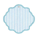 In The Hoop Scalloped Oval Bag Tag or Ornament Machine Embroidery Design, Simple ITH Bag Tag, Gift Tag, 4x4