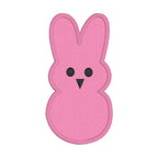 Satin Stitch Applique Easter Bunny Machine Embroidery Design, Peep Applique Design, Single Bunny Applique Design, Easter Applique