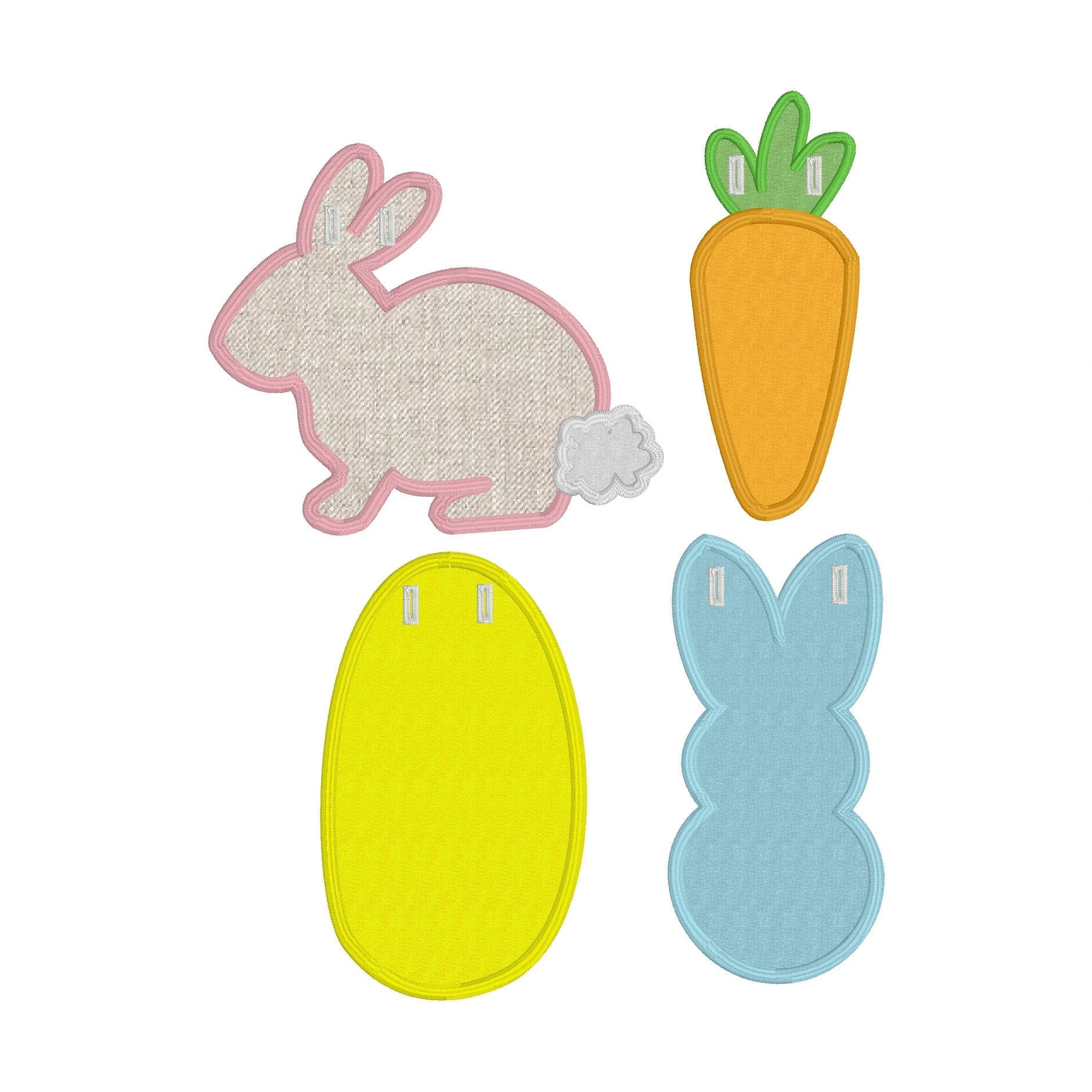 In The Hoop Easter Banner Machine Embroidery Design, ITH Spring Banner Design, ITH Easter Banner, ITH Easter Bundle