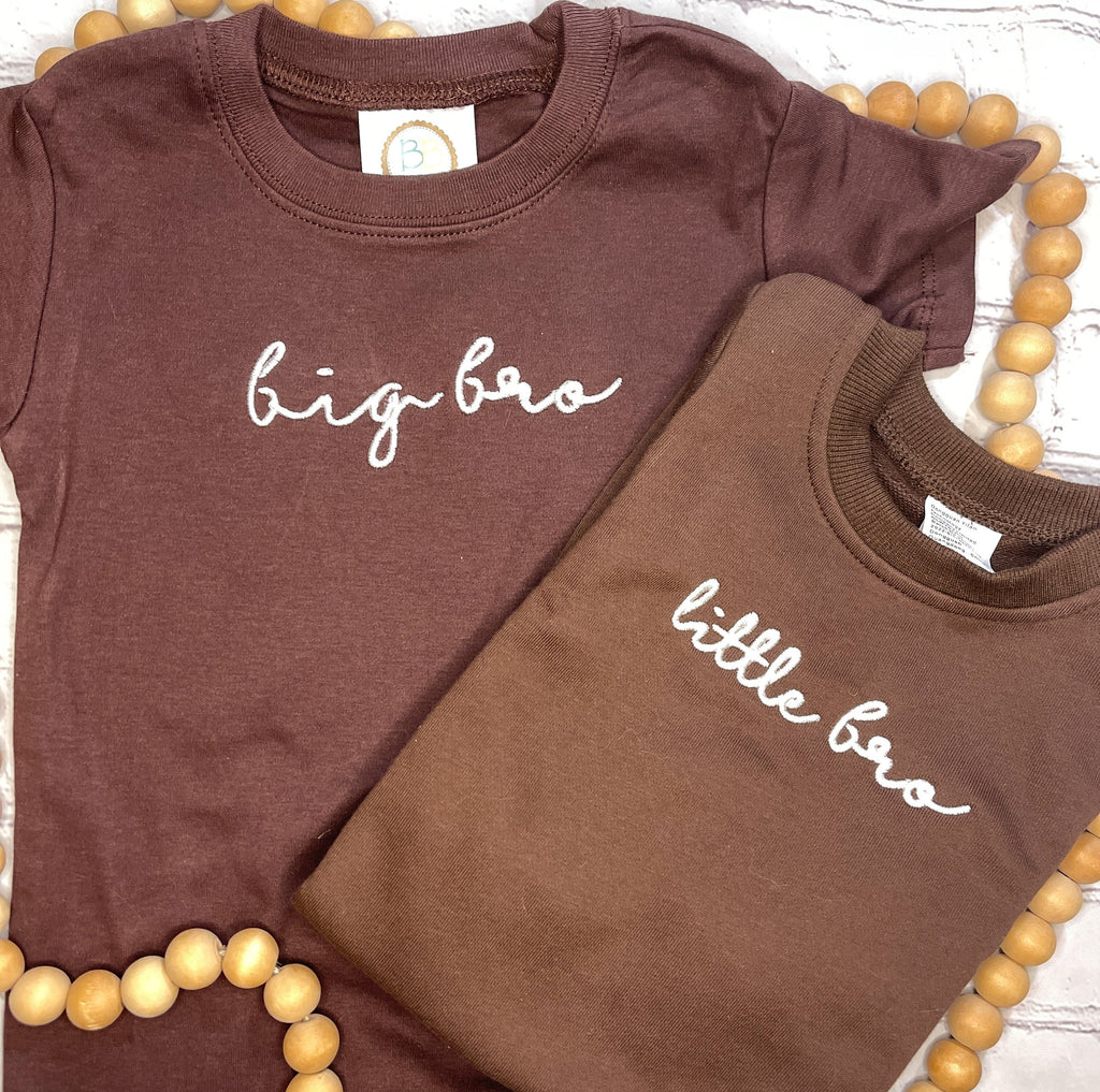 Sibling Bundle Machine Embroidery Design, Satin Stitch Design, Embroidery Design, Big Brother Embroidery Design, Big Sister Design