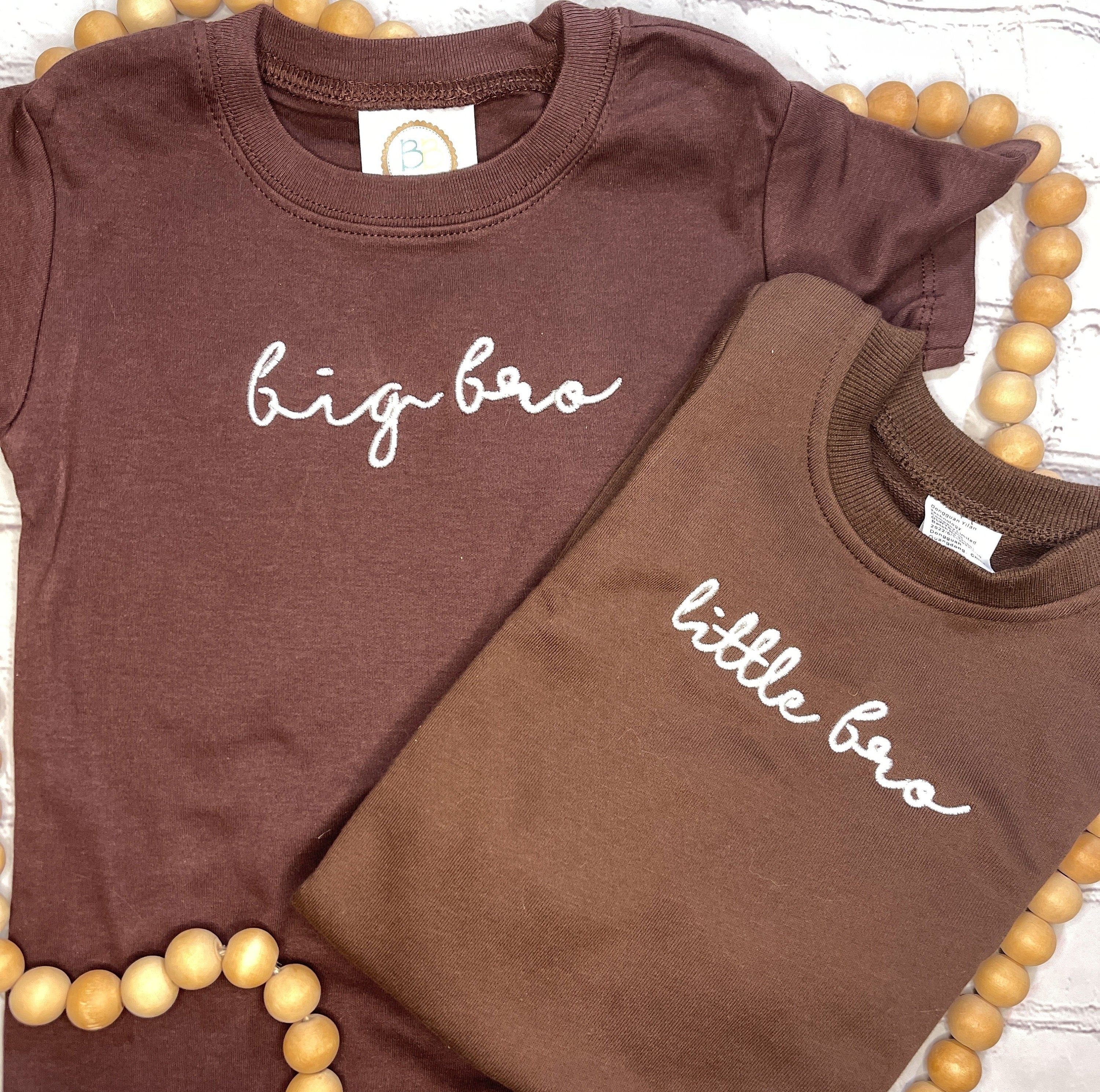 Sibling Bundle Machine Embroidery Design, Satin Stitch Design, Embroidery Design, Big Brother Embroidery Design, Big Sister Design