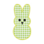 Zig Zag Stitch Applique Easter Bunny Machine Embroidery Design, Peep Applique Design, Single Bunny Applique Design, Easter Applique