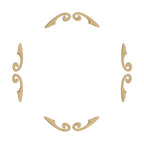 Circle Scroll Monogram Frame Design, Scroll Monogram Frame for Machine Embroidery