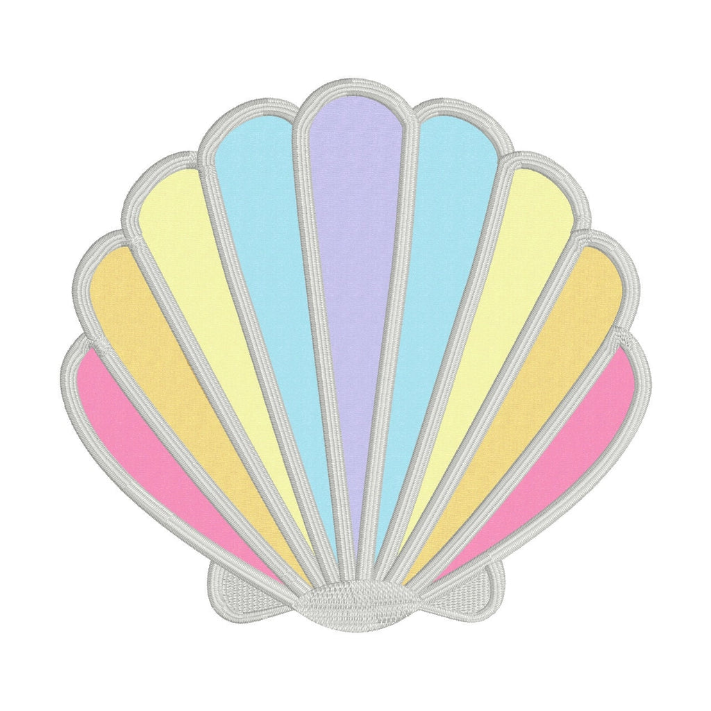 Shell Applique Design, Sea shell applique design, machine embroidery design