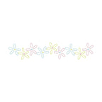Daisy Line Machine Embroidery Design, Floral Embroidery Design, Flower Line Embroidery Design, Vintage Inspired Floral Embroidery Design