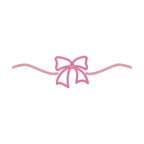 Satin Stitch Bow Swash Machine Embroidery Design, Satin Stitch Bow Add On Embroidery Design, Monogram Add On Design