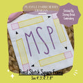 Pencil Sketch Square Monogram Frame for Machine Embroidery, Back to School Monogram Frame Design, Pencil Frame Design, Back to School Design