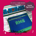 In The Hoop Mahjong Line Finder Machine Embroidery Design, Rectangle ITH Mahj Line Reader, Simple ITH Project, 5x7 hoop