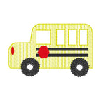 School Bus Sketch Mini Machine Embroidery Design, School Bus Mini Design, Sketch Bus Design, Back to School Embroidery Design