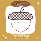 Acorn Machine Embroidery Design, Acorn Design, Autumn Embroidery Design, Acorn Outline Embroidery Design