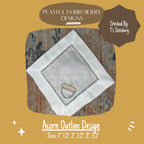 Acorn Machine Embroidery Design, Acorn Design, Autumn Embroidery Design, Acorn Outline Embroidery Design