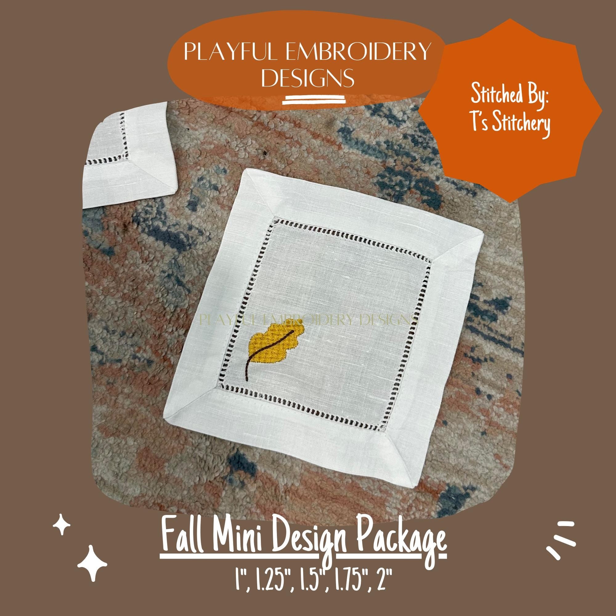Fall Mini Machine Embroidery Designs, Fall Embroidery Package, Fall Satin Mini Designs, Pumpkin Mini Design, Acorn Mini Design, Leaf Mini
