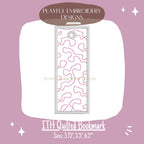 In The Hoop Quilted Bookmark Machine Embroidery Design, Quilted ITH Bookmark, Rectangle Bookmark, Long Bag Tag, 4x4, 5x7 hoop