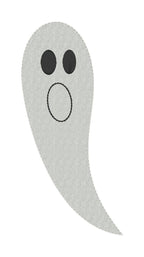 Bean Stitch Ghost Applique Machine Embroidery Design Package, Applique Ghost Designs, Four Ghost Applique Designs, Bean Stitch Applique