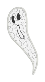 Quilted Ghost Applique Machine Embroidery Design, Applique Ghost Design, Package of Quilted Ghost Applique Designs, Quilted Applique