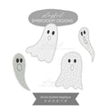 Quilted Ghost Applique Machine Embroidery Design, Applique Ghost Design, Package of Quilted Ghost Applique Designs, Quilted Applique