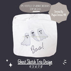 Ghost Sketch Trio Machine Embroidery Design, Sketch Ghost Design, Ghost Trio Embroidery Design, Friendly Ghost, Digitial Download