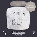 Ghost Trio Machine Embroidery Design, Bean Stitch Ghost Design, Ghost Trio Embroidery Design, Digitial Download, Quick Stitch Ghost