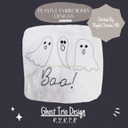 Ghost Trio Machine Embroidery Design, Bean Stitch Ghost Design, Ghost Trio Embroidery Design, Digitial Download, Quick Stitch Ghost