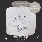 Ghost Trio Machine Embroidery Design, Bean Stitch Ghost Design, Ghost Trio Embroidery Design, Digitial Download, Quick Stitch Ghost