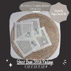 Package of Ghost Outlines Machine Embroidery Design, Bean Stitch Ghost Design, Quick Stitch Ghost Embroidery Design, Ghost Package Design