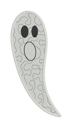 Quilted Ghost Applique Machine Embroidery Design, Applique Ghost Design, Package of Quilted Ghost Applique Designs, Quilted Applique