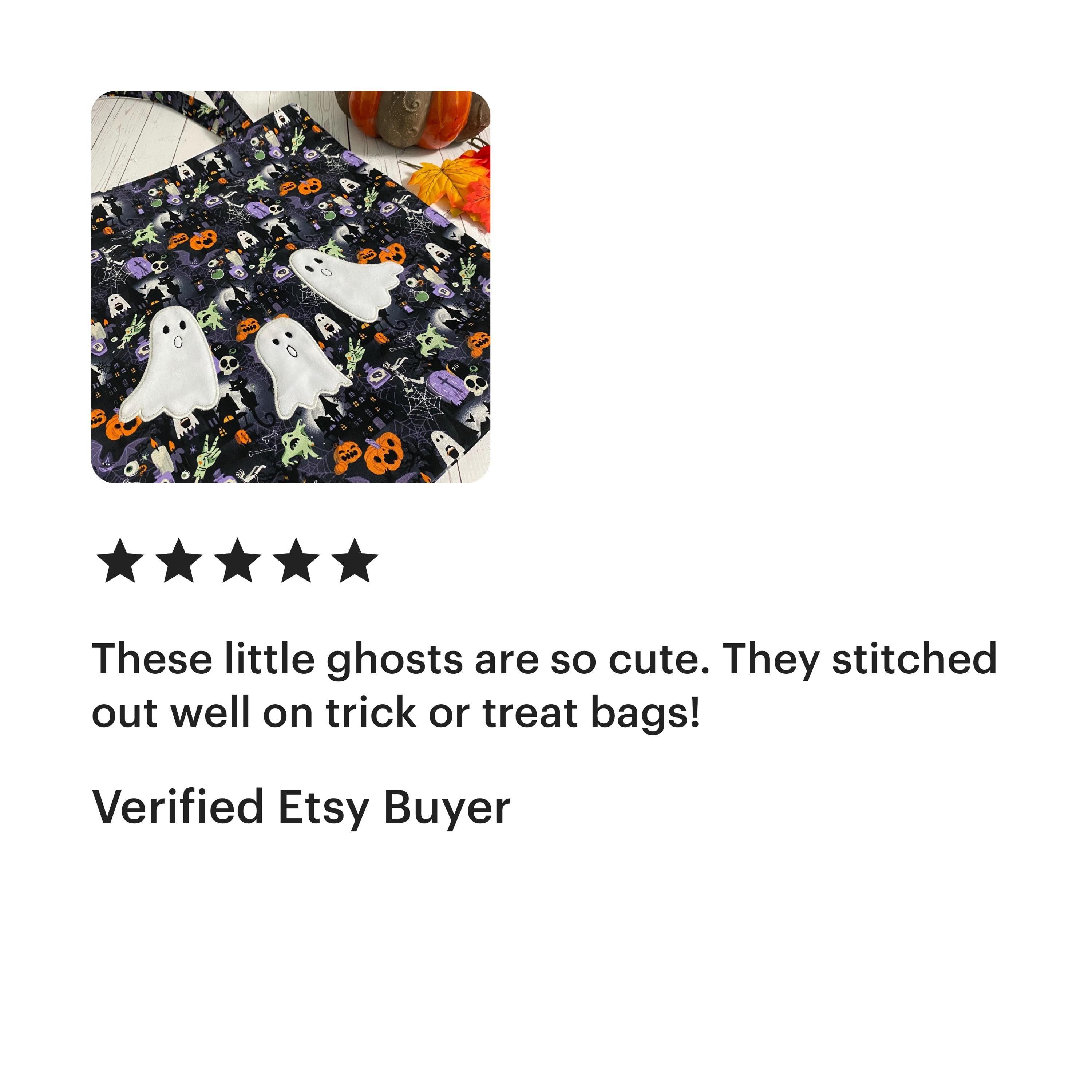Ghost Applique Machine Embroidery Design, Applique Ghost Design, Satin Stitch Applique Ghost Embroidery Design, Package of Ghost Appliques