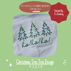 Christmas Tree Trio Machine Embroidery Design, Scribble Christmas Tree Trio Design, Digital Download, Christmas Embroidery Design
