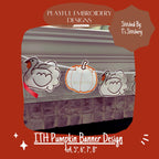 In The Hoop Pumpkin Banner Machine Embroidery Design, Easy Pumpkin ITH Banner Package, In the Hoop Fall Banner, ITH Pumpkin Banner Design