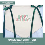 Cassie Bean Stitch Outline Font Design, Bean Stitch Machine Embroidery Font, 1", 1.5", 2", 2.5", 3" font size, BX Monogram Font, Boy Font