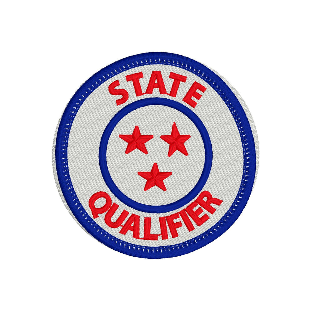 Tennessee State Qualifier Patch Machine Embroidery Design, Patch Design, TN State Qualifying Patch