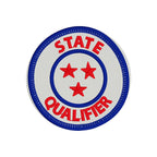 Tennessee State Qualifier Patch Machine Embroidery Design, Patch Design, TN State Qualifying Patch