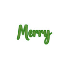 Merry Applique Machine Embroidery Design, Script Merry Applique Design, Christmas Sweatshirt Applique Design, One Color, Digital Download