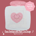 Heart Satin Stitch Applique Design, Valentine's Applique Machine Embroidery Design, Heart Trio Applique Design, Digital Download