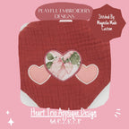 Heart Trio Applique Design, Valentine's Applique Machine Embroidery Design, Heart Trio Embroidery Design, Satin Stitch Heart Applique Design