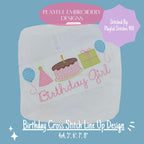 Birthday Cross Stitch Machine Embroidery Design, Birthday Shirt Design, Celebration Embroidery Design, Cross Stitch Filled Embroidery Design
