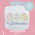 Easter Egg Trio Machine Embroidery Design, Easter Sketch Design, Sketch Easter Egg Trio Embroidery Design, Digital Download