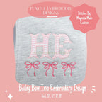 Bow Trio Machine Embroidery Design, Bow Embroidery Design, Bow Trio Embroidery Design, Add on Bow Design, Digital Download