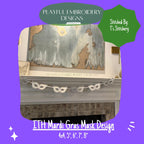 In The Hoop Mardi Gras Mask Banner Machine Embroidery Design, ITH Mask Banner Design, ITH Mardi Gras Mask Design, Digital Download