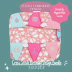 Birthday machine embroidery design, Birthday Balloon Embroidery Design, Celebration Embroidery Design, Cross Stitch Filled Embroidery Design