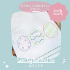 Easter Egg Trio Machine Embroidery Design, Quick Stitch Easter Design, Bean Stitch Easter Egg Trio Embroidery Design, Digital Download