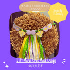 In The Hoop Mardi Gras Mask Banner Machine Embroidery Design, ITH Mask Banner Design, ITH Double Applique Mardi Gras Mask Design