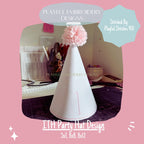 In The Hoop Party Hat Machine Embroidery Design, Simple ITH Party Hat Design, ITH Birthday Hat, 5x7, 8x8, 8x12, digital download